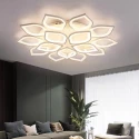 Đèn Led Ốp Trần Mica 2 Tầng 15 Tay Hình Quả Đào