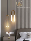 Đèn Thả Khung BẦU DỤC Led Chiếu  Sáng Nửa Dưới